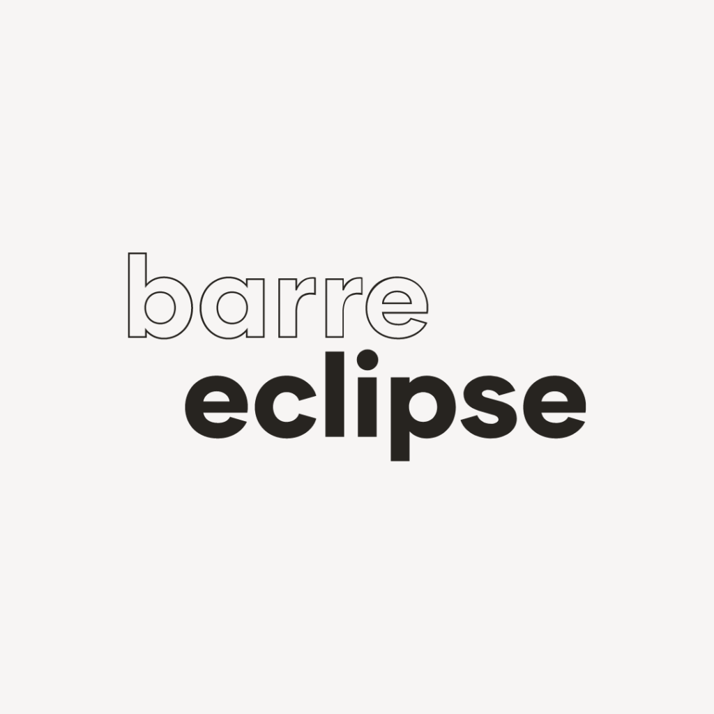 The barre eclipse brand secondary logo
